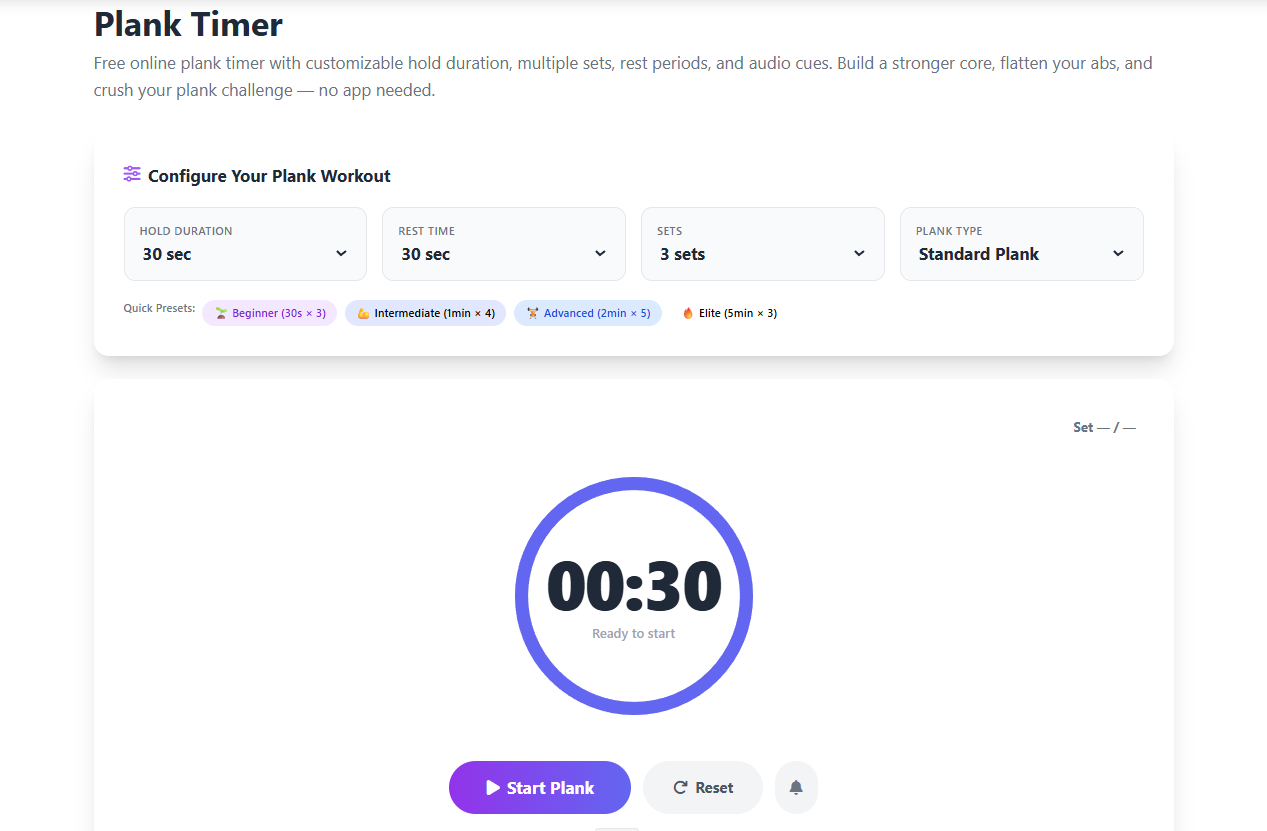 Plank Timer