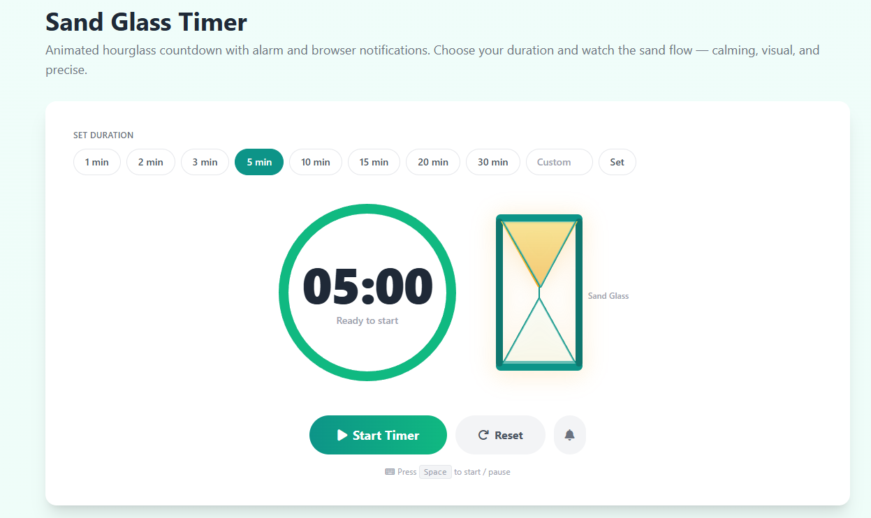 Sand Glass Timer